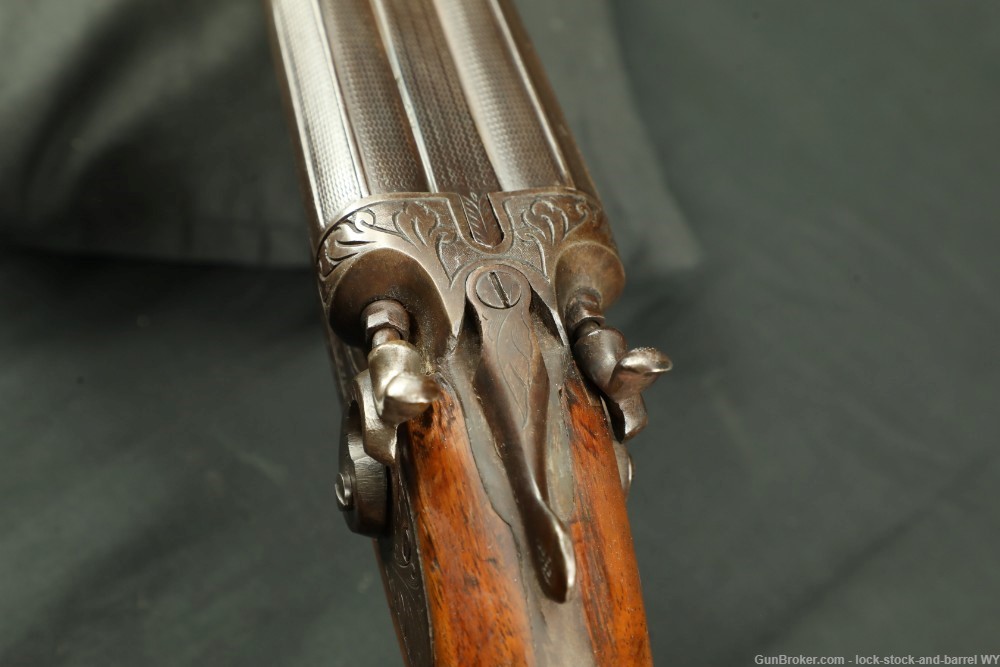 Wilmot Gun Co. 12GA Hammered Side By Side Shotgun, 1885-1900 C&R-img-22