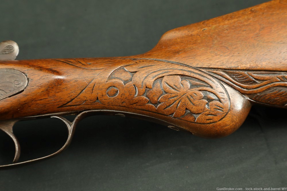 Wilmot Gun Co. 12GA Hammered Side By Side Shotgun, 1885-1900 C&R-img-31