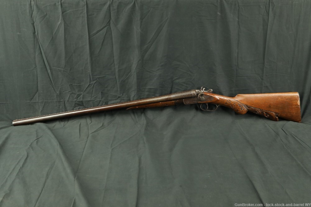 Wilmot Gun Co. 12GA Hammered Side By Side Shotgun, 1885-1900 C&R-img-7