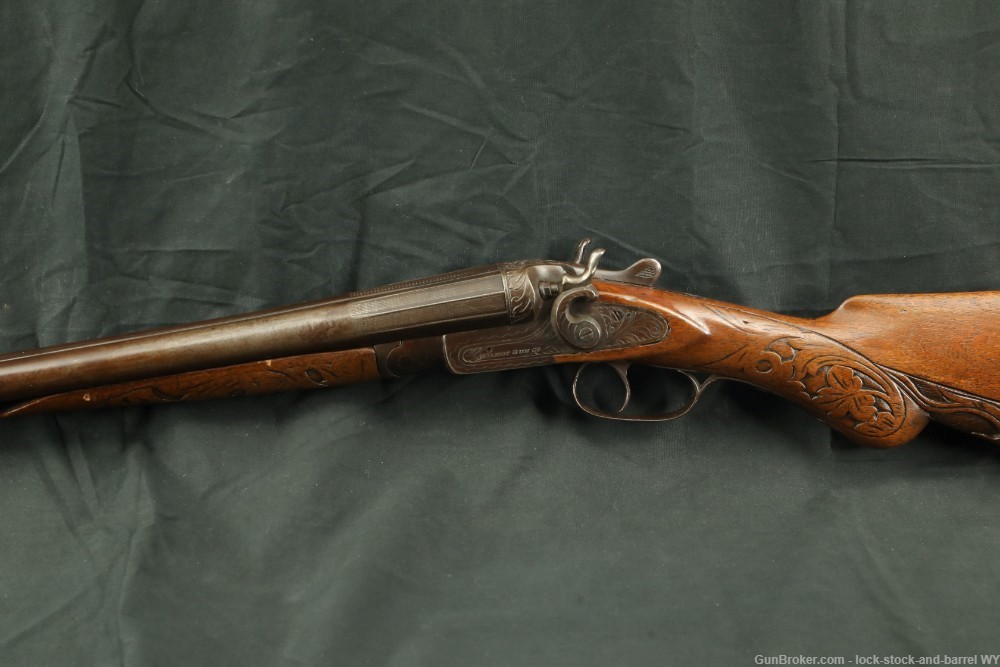 Wilmot Gun Co. 12GA Hammered Side By Side Shotgun, 1885-1900 C&R-img-10