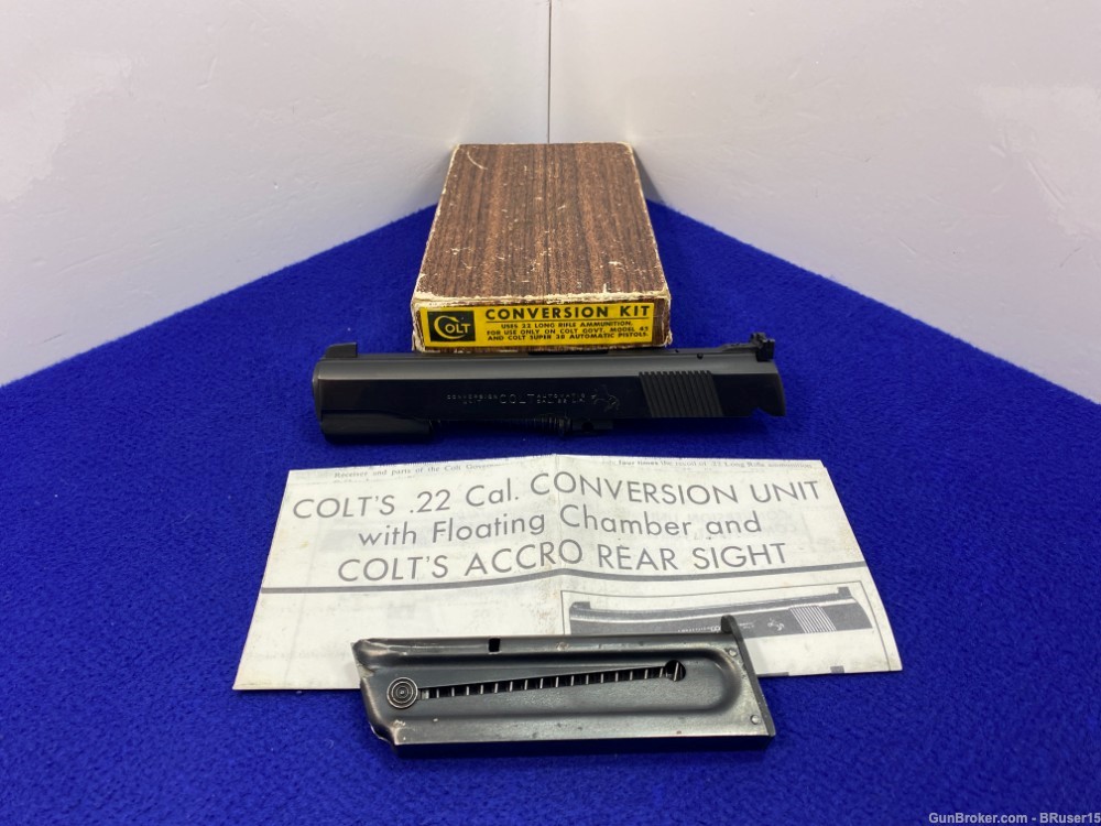 Colt .22 Cal. Conversion Unit *FLOATING CHAMBER & COLT ACCRO REAR SIGHT-img-23