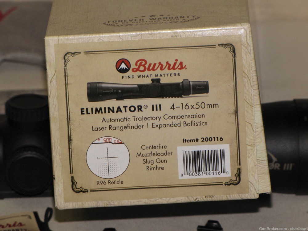 Burris Eliminator III Rifle 4-16x50mm Scope & Rangefinder-img-3
