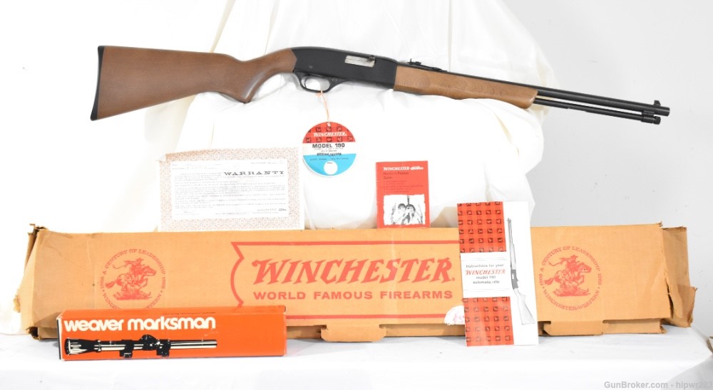 Winchester model 190 .22LR in box with hangtag and scope MINT condition -img-2