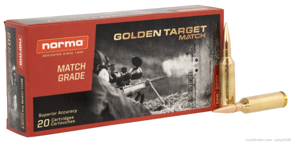Norma Golden Target Match 6.5 PRC 10166462 143gr HPBT 20rd Box-img-0