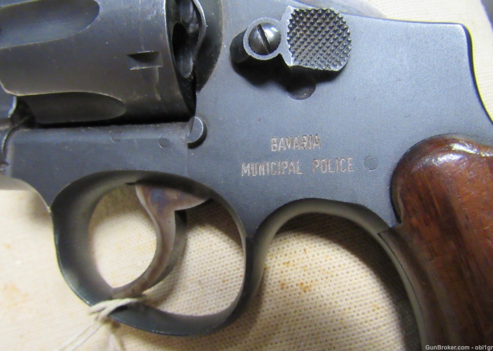 Scarce Bavarian Police WWII Smith & Wesson Victory Model .38 .01 NR -img-2