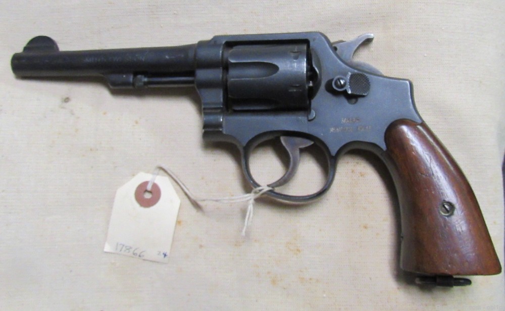 Scarce Bavarian Police WWII Smith & Wesson Victory Model .38 .01 NR -img-0