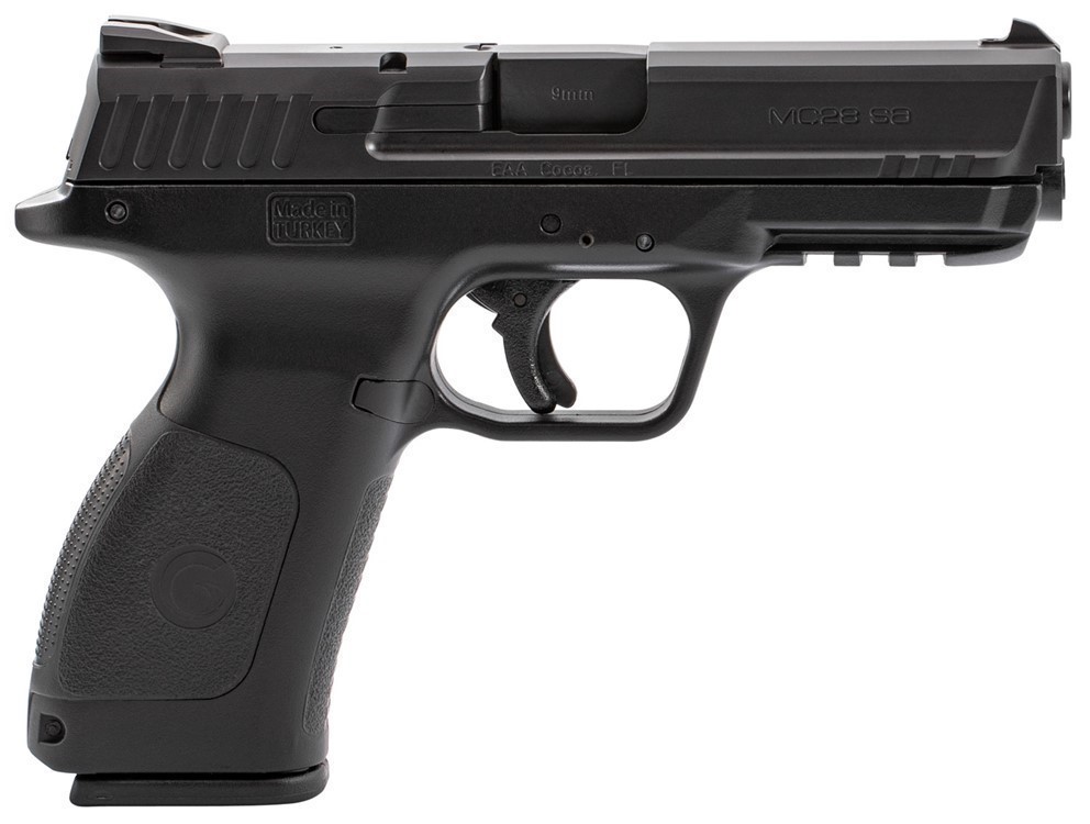 NIB EAA 9mm Pistol Girsan MC28 15-Round Black w/ Tactical Rail-img-1