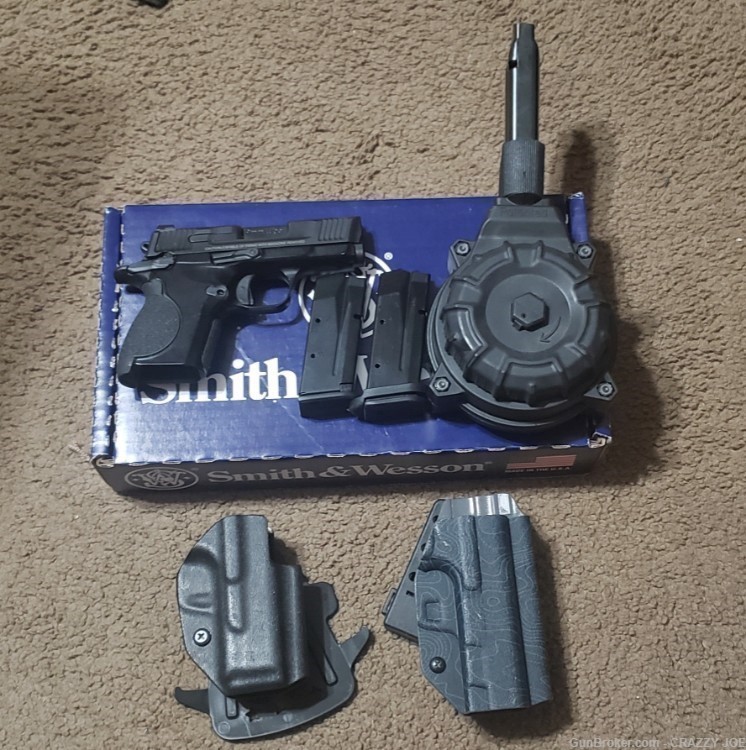 GENTLY USED SMITH AND WESSON MODEL CSX 9MM WITH EXTRAS-img-0