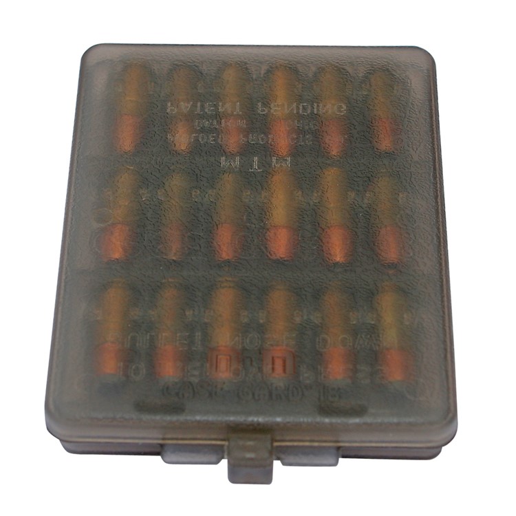 MTM CASE-GARD 380/9mm 18rd Clear Smoke Handgun Ammo Wallet (W18941)-img-1