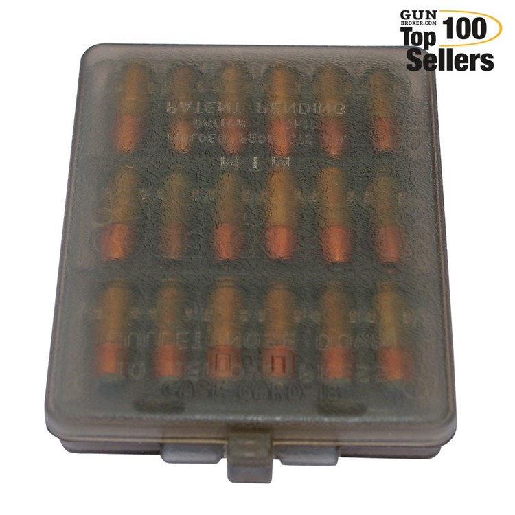 MTM CASE-GARD 380/9mm 18rd Clear Smoke Handgun Ammo Wallet (W18941)-img-0