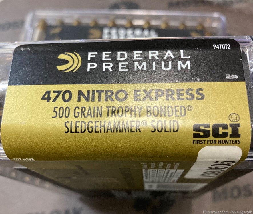 Federal Premium 470 Nitro Express 500 Gr Sledgehammer -img-0