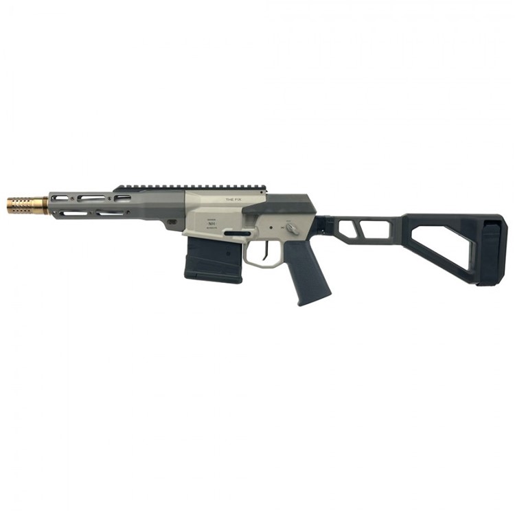 Q The Fix ,8.6 Blackout, 8 IN, 1:3 Twist, Pistol (With Brace) Black Accents-img-0