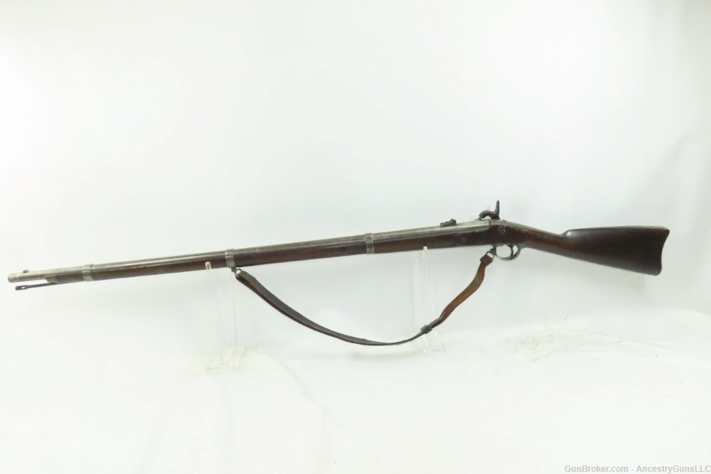 CIVIL WAR Antique UNION U.S. Springfield M1861 Rifle-Musket LEATHER SLING  -img-15