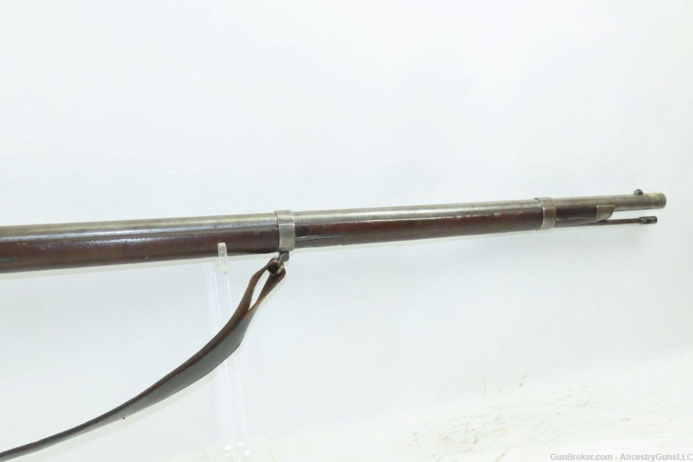 CIVIL WAR Antique UNION U.S. Springfield M1861 Rifle-Musket LEATHER SLING  -img-4