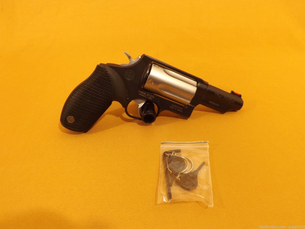 TAURUS THE JUDGE 45COLT/.410GA REVOLVER PISTOL W/FACTORY CB BOX-img-1