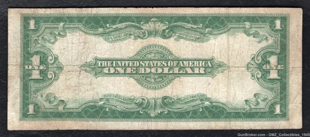 1923 $1 US Silver Certificate Money Currency w/ George Washington -img-1