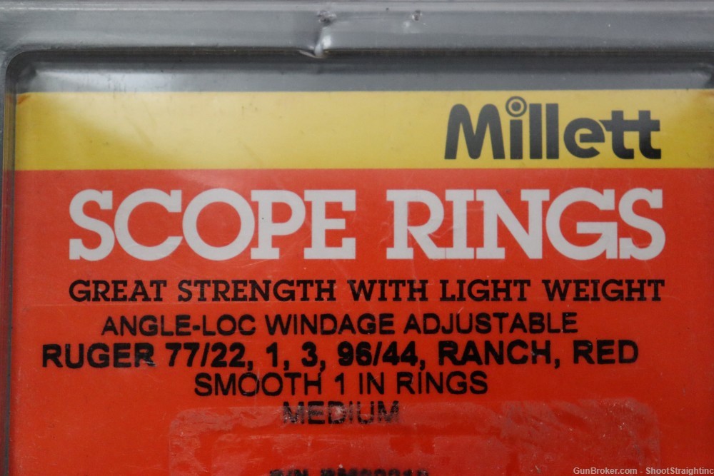 Millett Ruger 1" Medium Height Scope Rings-img-1