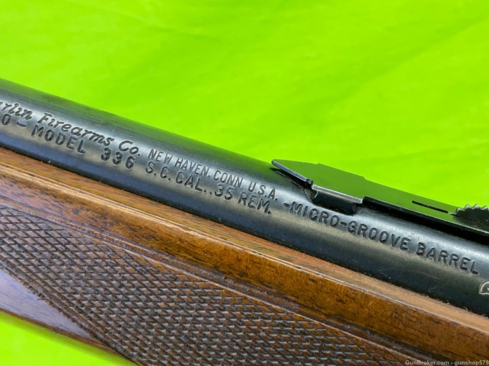 Marlin 336 SC Sporting Carbine 35 Remington MFG 1963 JM Scroll Engraved C&R-img-31