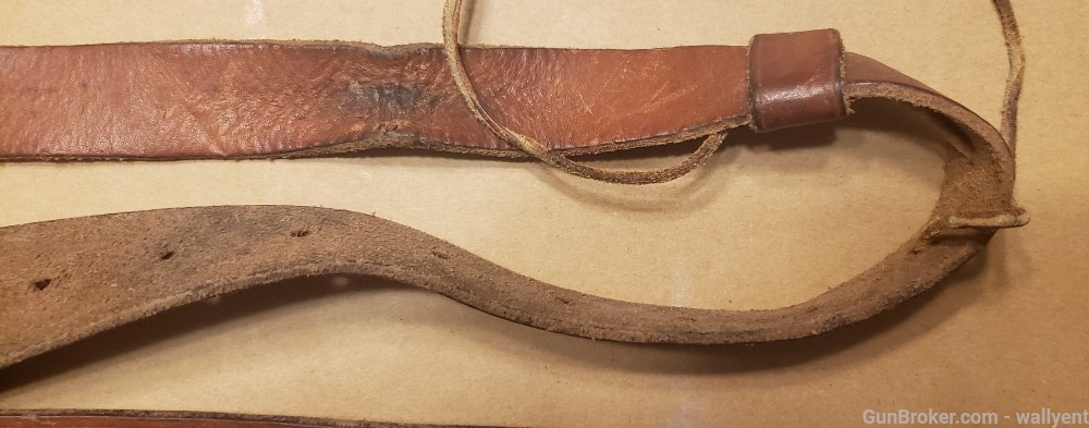 Rifle Sling Leather old looks quality used nice tooled-img-3