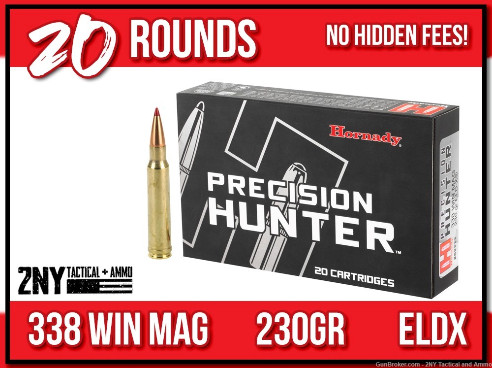 338 Win Mag 338 Winchester Magnum ELDX Hornady-img-0
