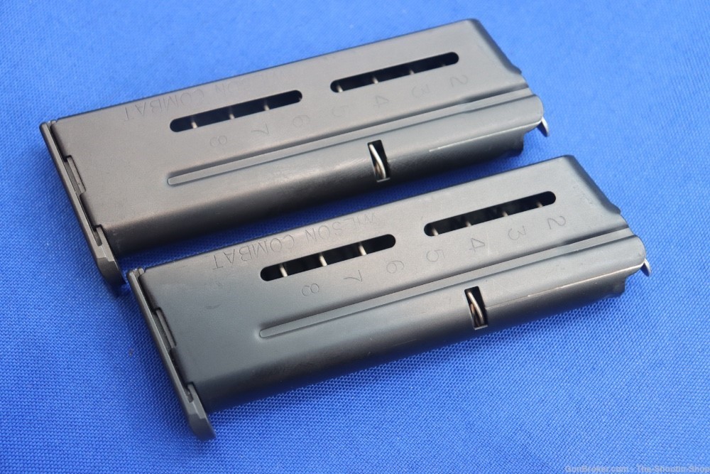 Wilson Combat 1911 Pistol Magazine 9MM 8RD Compact Ultra Officers TWO MAGS-img-0