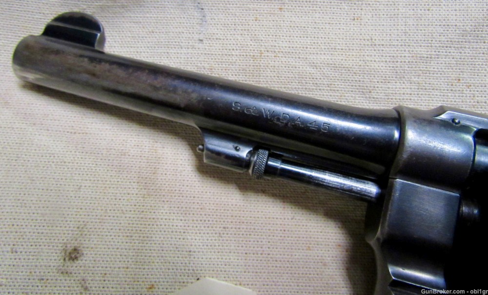 WWI USGI Smith & Wesson Model 1917 .45 ACP Revolver .01 NO RESERVE-img-2