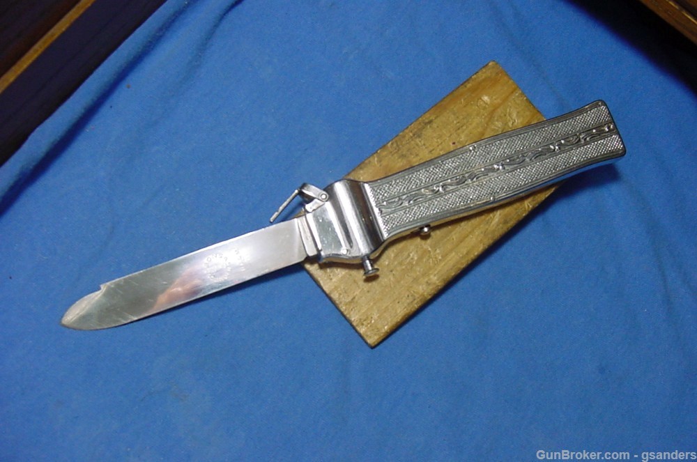 Vintage Bonsa Rostfrei Solingen D B G M OTF Switchblade knife FreeShipping-img-6