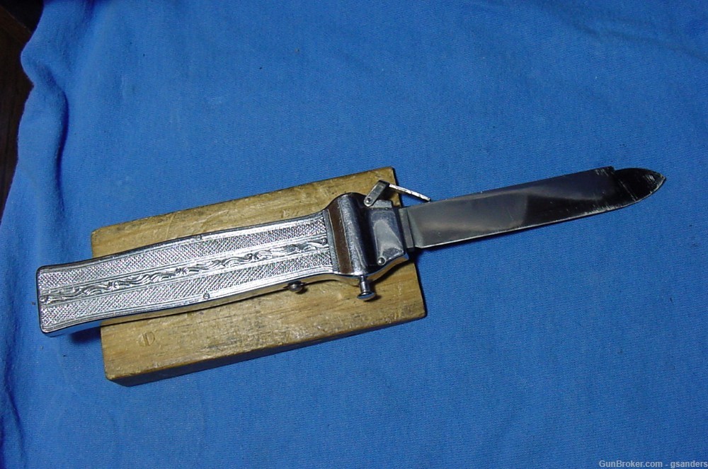 Vintage Bonsa Rostfrei Solingen D B G M OTF Switchblade knife FreeShipping-img-1