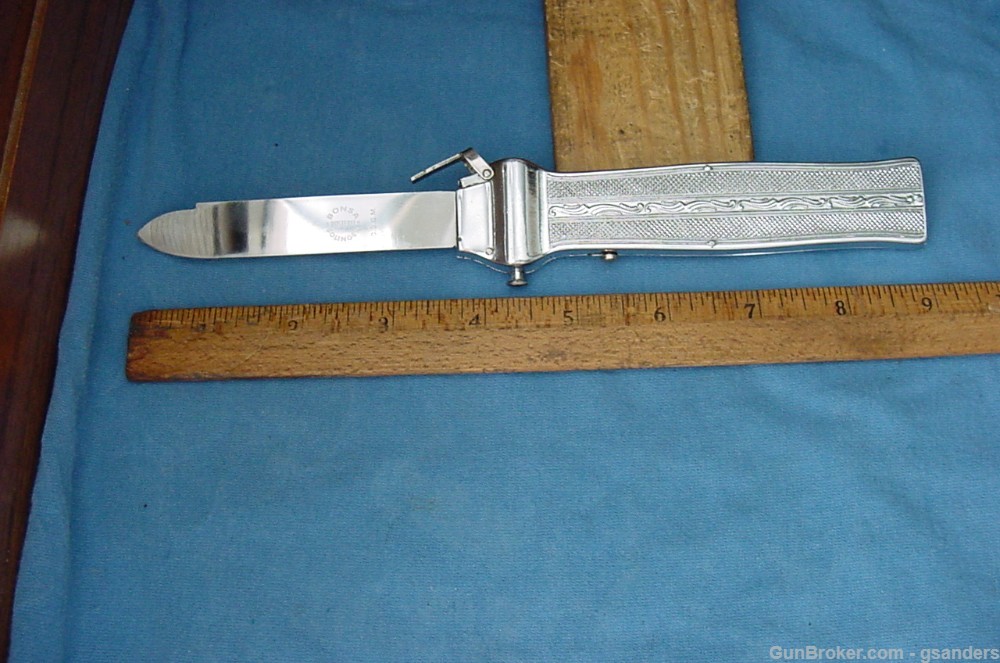 Vintage Bonsa Rostfrei Solingen D B G M OTF Switchblade knife FreeShipping-img-7