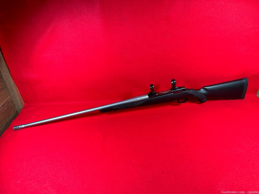 Ruger Custom Model M77 7mm STW Stainless Bolt Action Rifle McMillan Stock-img-0