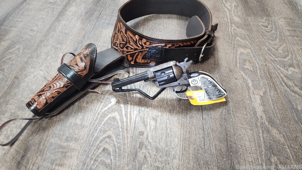 RUGER VAQUERO 45LC  4.5" W/BELT HOLSTER 1995  PRE-OWNED-img-0