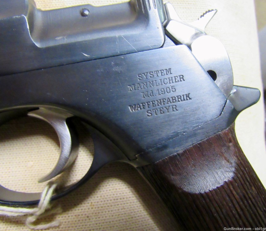 Super Condition Steyr 1905 7.63 Mannlicher Pistol -img-1