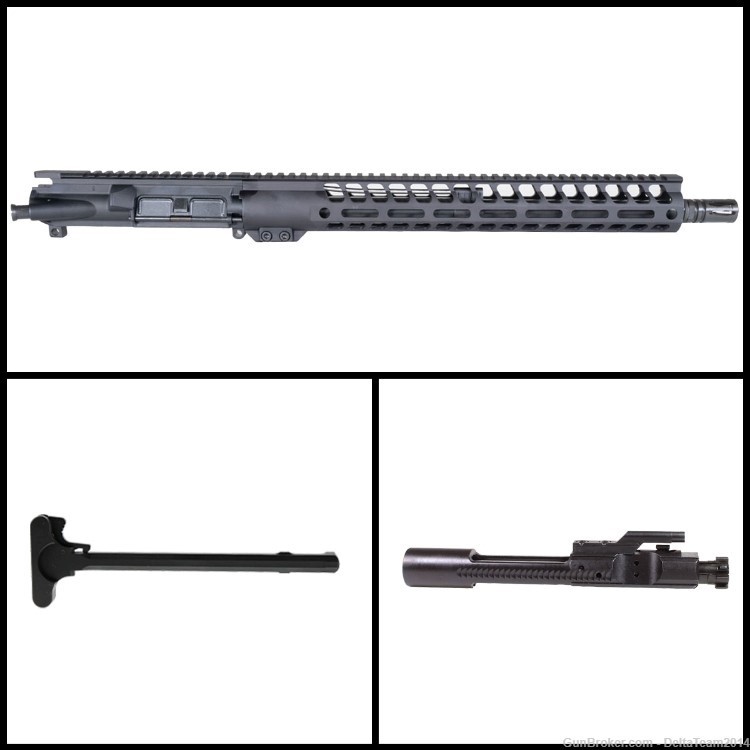 AR15 16" 7.62x39 Complete Upper - Trinity Force Handguard - BCG & CH Incl-img-0
