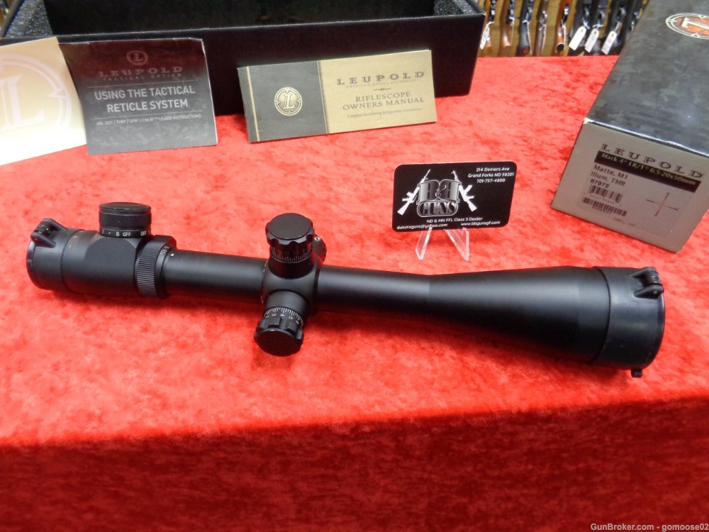 Leupold Mark 4 LR Tactical 6.5-20x50mm TMR M1 Rifle Sniper Scope WE TRADE!-img-0