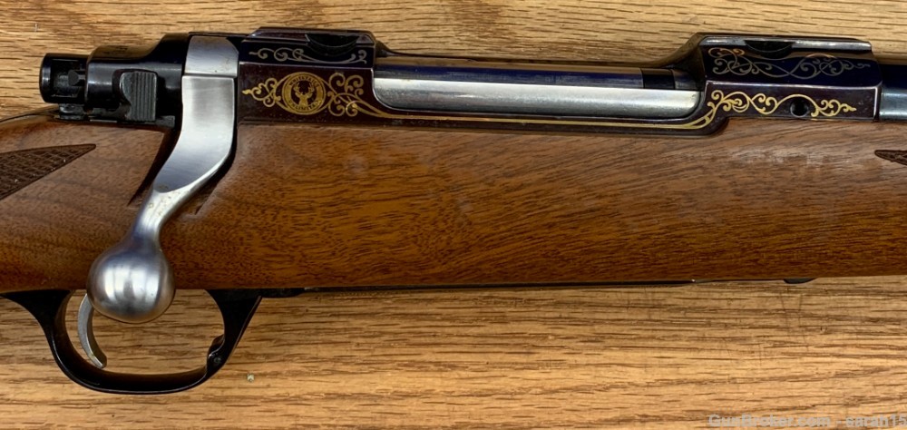 RUGER M77 MARK II GOLD/BLUE ENGRAVED BURNETT CTY .300 WIN MAG No. 48 OF 350-img-17