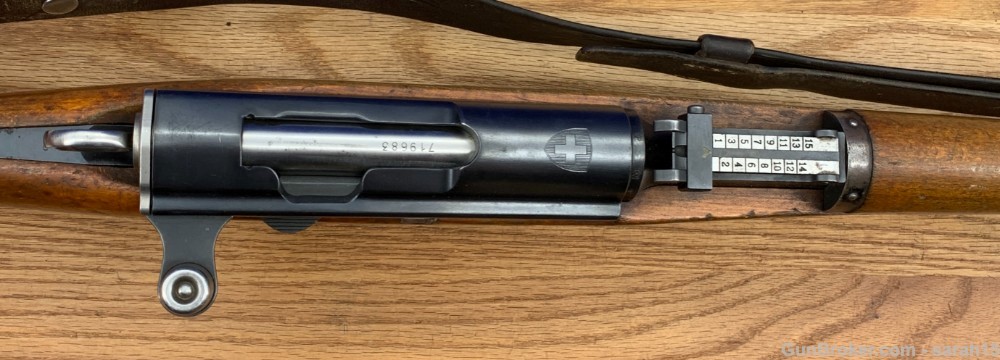 SWISS K31 SCHMIT-RUBIN M1931 STRAIGHT PULL 7.5X55MM ALL MATCHING W/ SLING-img-20