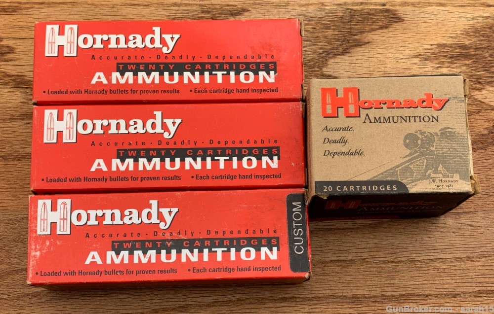 4 BOXES HORNADY .480 RUGER 325 GRAIN & 400 GR XTP 80 ROUNDS FACTORY NEW-img-0