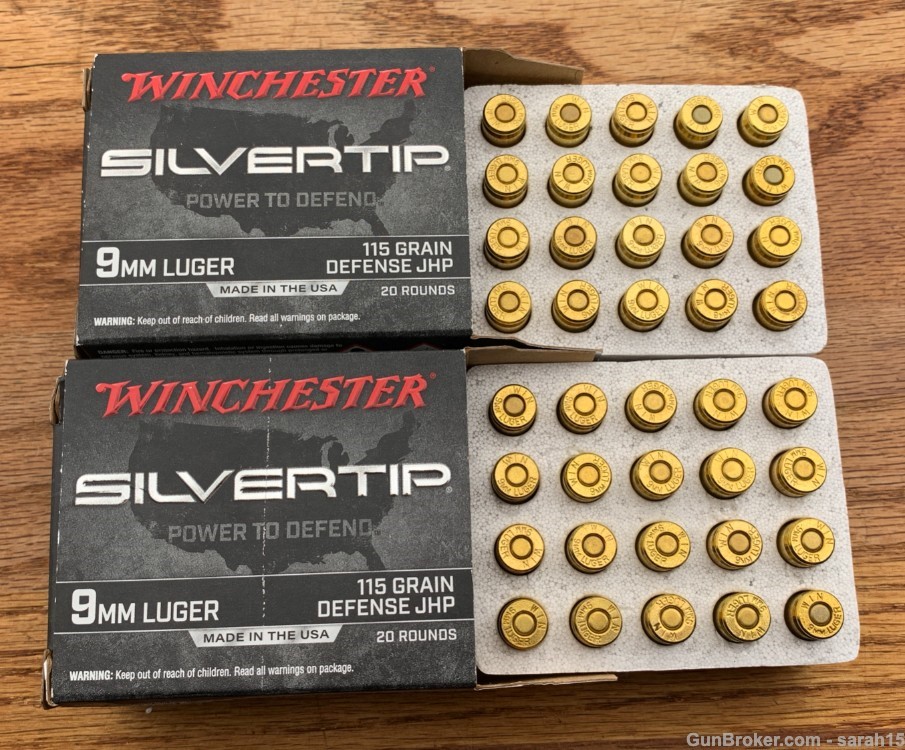 2 FULL BOXES WINCHESTER 9MM SILVER TIP 115 GRAIN JHP 40 TOTAL ROUNDS -img-3