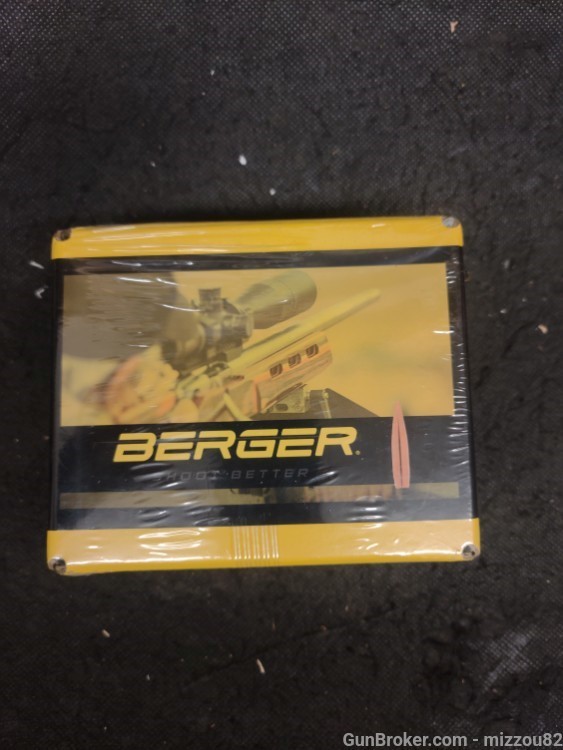 Berger 6mm .243 109gr Hybrid Target Bullet 500ct Bx LRHT Long Range-img-0