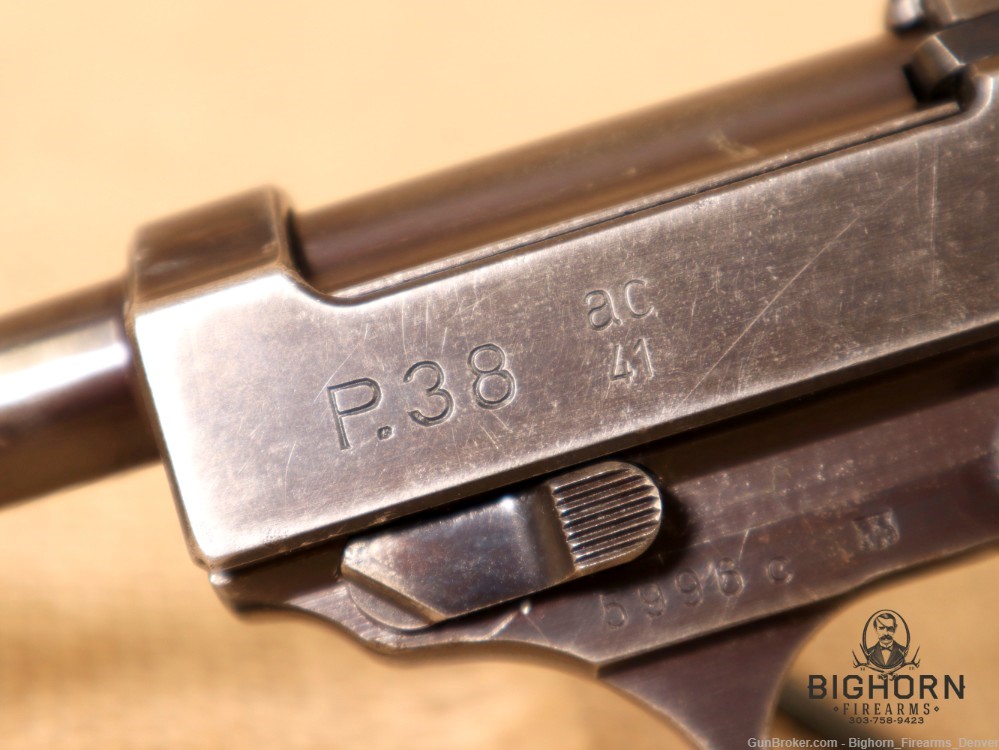 Walther, P38, 9mm, 1941 Mfg. *ALL MATCHING AC41 WWII GERMAN PROOF MARKS*-img-14