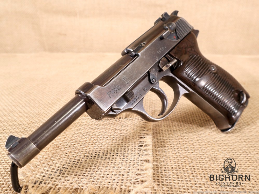 Walther, P38, 9mm, 1941 Mfg. *ALL MATCHING AC41 WWII GERMAN PROOF MARKS*-img-0