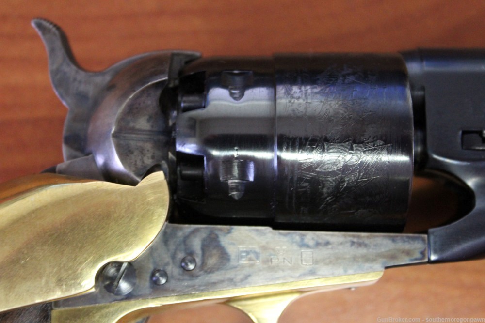 Pietta 1860 Army .44 Cal Percussion Revolver W/ Shoulder Stock-img-4