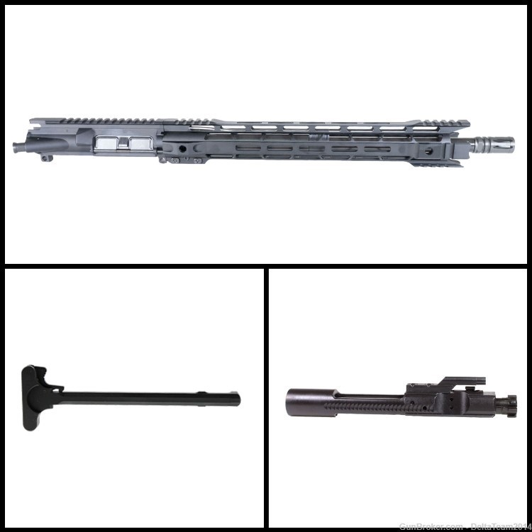 AR15 16" 7.62x39 Complete Upper - Mil-Spec M4 Upper - Includes BCH & CH-img-0