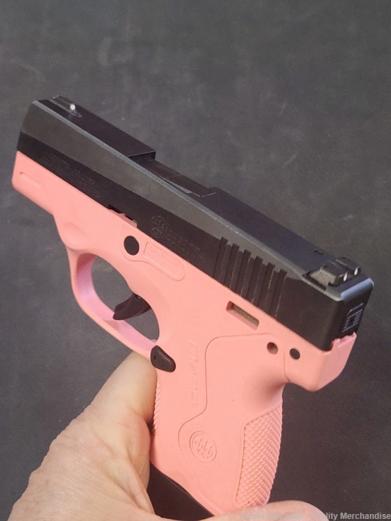 Beretta BU9 Nano Pistol 9mm 3" Pink grip frame with two factory mags-img-4
