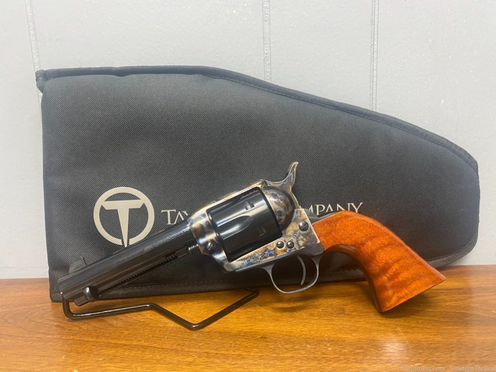 Taylor's & Co. Uberti 1873 Cattlemen, 45 Colt, w/ Original Box & Soft Case-img-9