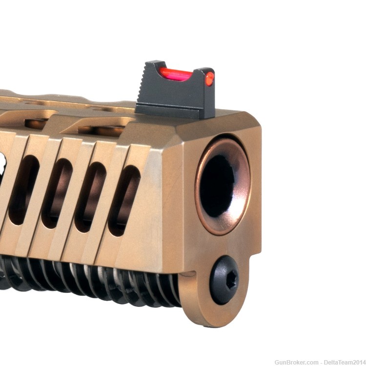 Complete Assembled Optic Ready Slide for Glock 19| Fiber Optic Sights-img-4