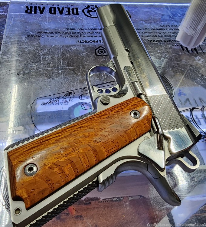 Used Ed Brown Kobra 1911 in great shape Polished Stainless Steel No CC fee-img-1