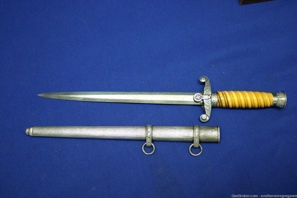 Rare Early Richard Plumacher  & Sohne German WWII  dagger  -img-0