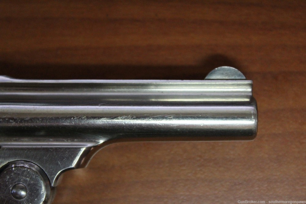 Iver Johnson Cycle Works Safety Hammerless .32 S&W Nickel Revolver 3"  C&R-img-1
