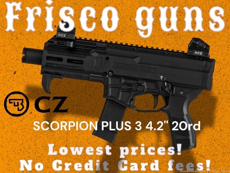 New! CZ USA SCORPION PLUS 3 4.2'' 20-RD 91420 NoFees!-img-0